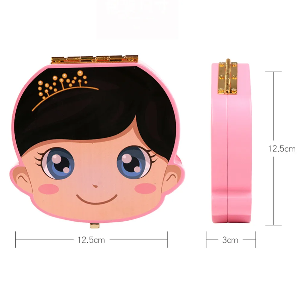 MrY Kid Wood Deciduous Tooth Preservation Box Baby Tooth Keepsake Storage Box Milk Teeth Save Organizer Case Container English