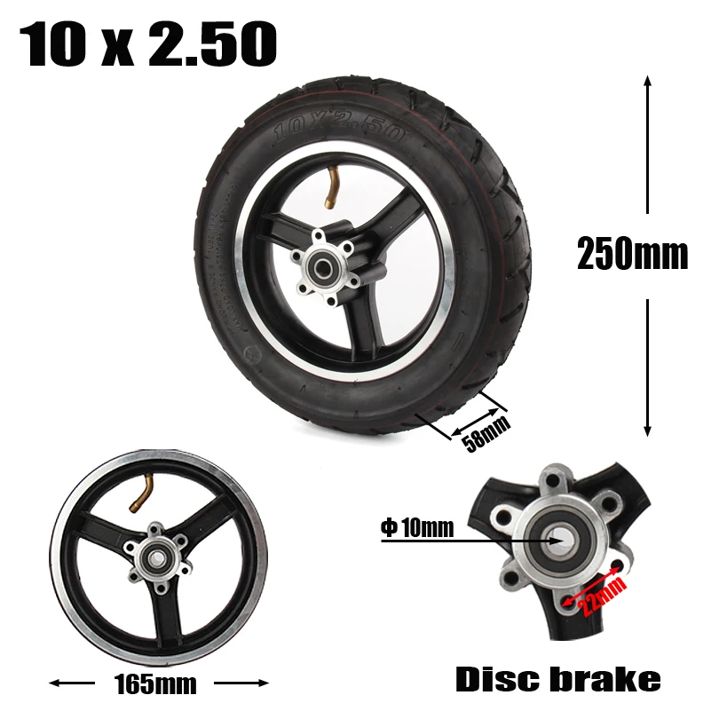 

10x2.50 Electric Scooter Balancing self Smart Balance Tire 10 inch tyre and hub