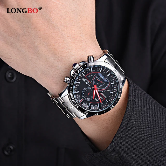 

2018 LONGBO Fashion Mens Watches Top Brand Luxury Sports Wristwatch Men Quartz Watch Waterproof Clock Relogio Masculino 80132