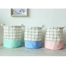Новая закка Линен Водонепроницаемая корзина для хранения складной экологически чистый Sundries Одежда Игрушка организации бочонок для дома сортировка