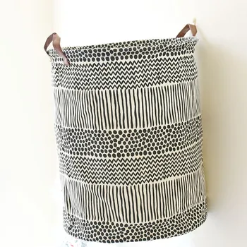 

Home Decor ZAKKA Style Fabric Laundry Basket Bag Dirty Pouch Folding Laundry Storage Basket Bracelet Laundry Bags