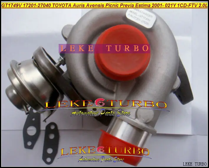 GT1749V 17201-27030 721164-0003 turbo for TOYOTA Auris Avensis Picnic Previa Estima 2001- 021Y 2.0TD 2.0L 1CD-FTV 115HP turbocharger (4)