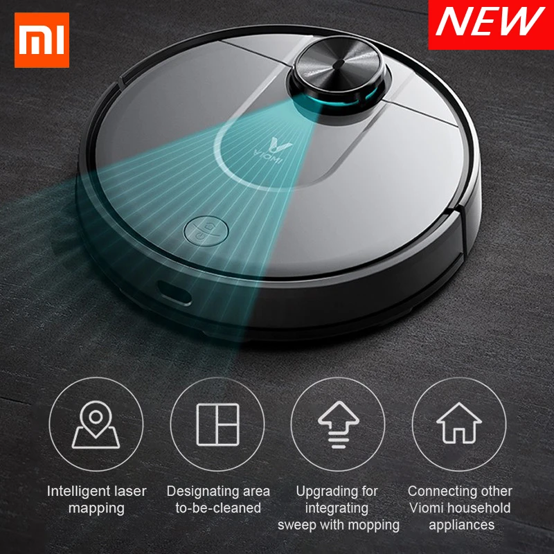 Ewell frequency wireless Xiaomi Viomi V2 Robot Vacuum Cleaner Mijia Household Cleaner Auto Home  Sweeper Automatic Washing Wet Mopping Wifi App Control - Vacuum Cleaners -  AliExpress