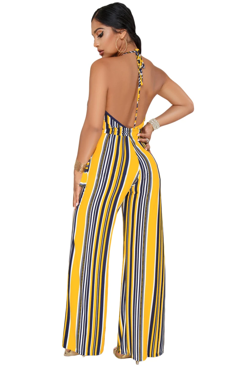 Navy-Yellow-Striped-Deep-V-Neck-Jumpsuit-LC64420-7-2