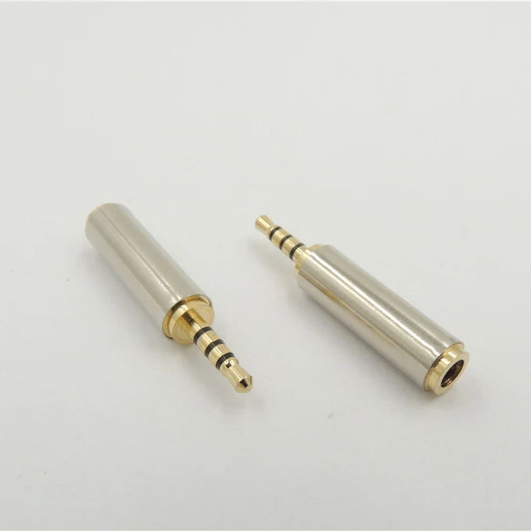Gold Plated 2 5mm Male to 3 5mm Female Audio Adapter Converter Headphone Earphone Headset 3 Ring Jack