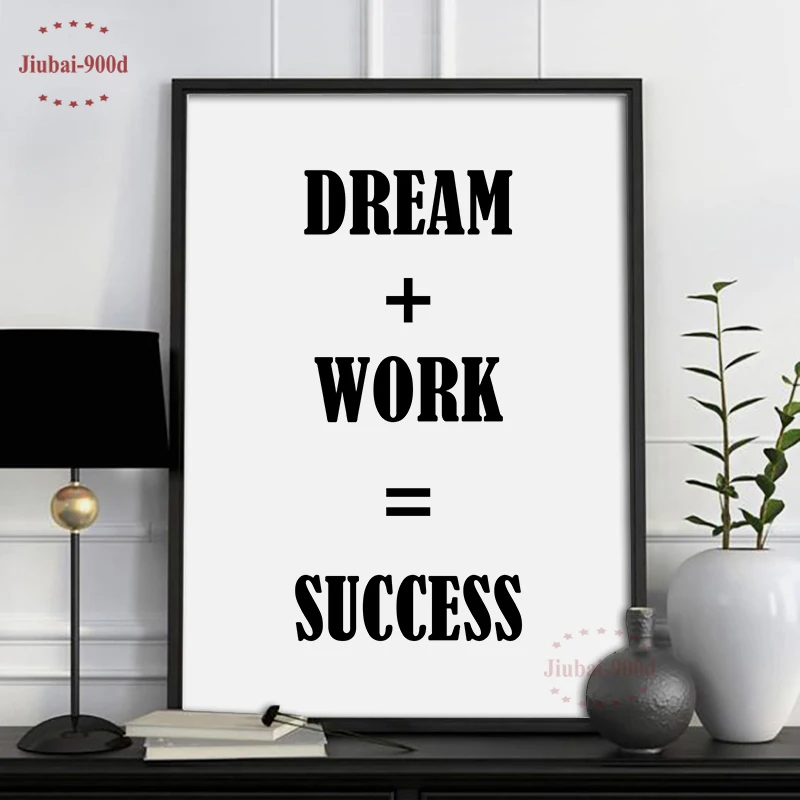 

Inspiration Success Quote Art Canvas Painting Poster Wall Pictures for Living Room Decoration Pictures YE023