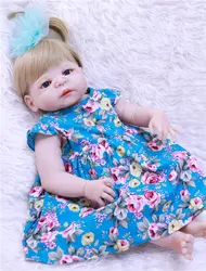 Для новорожденных, для девочек куклы NPK 23 "Полное Тело силиконовые reborn Детские куклы игрушки для детей Bebe куклы menina de silicone menina 55 см