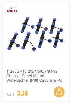 1 комплект SP13 2/3/4/5/6/7/9 Pin шасси Панель крепление Waterdichte IP68 Circulaire Мощность Industriele разъем Voedingskabel разъем