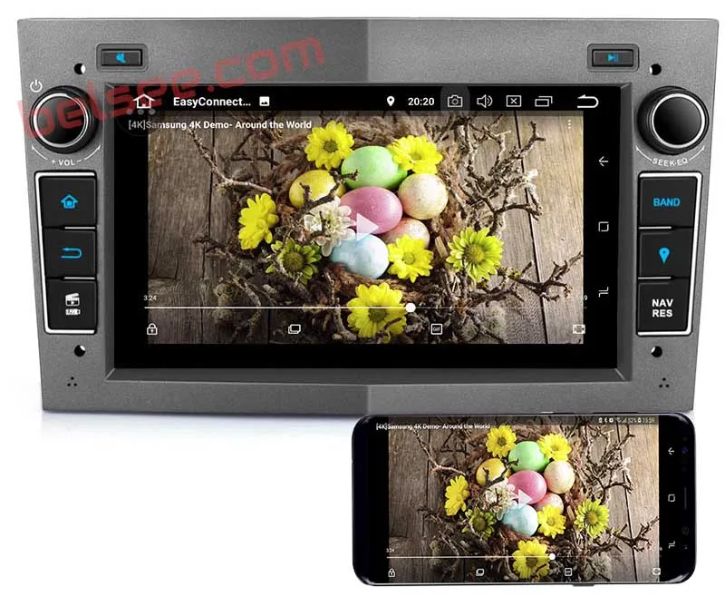 Cheap Belsee Android 9.0 Octa 4GB PX5 2 Din DVD GPS Car Radio Multimedia for for Vauxhall Opel Astra H G J Vectra Antara Zafira Corsa 5