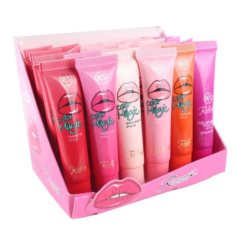 Tearing Peel Off Lip Gloss Tattoo Lip Tint Mask Stain Lipstick Balm 6