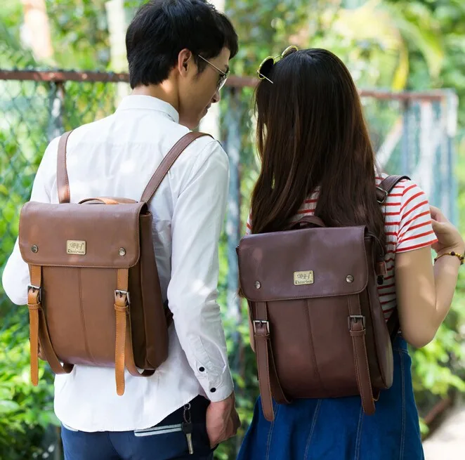 men vintage backpack--