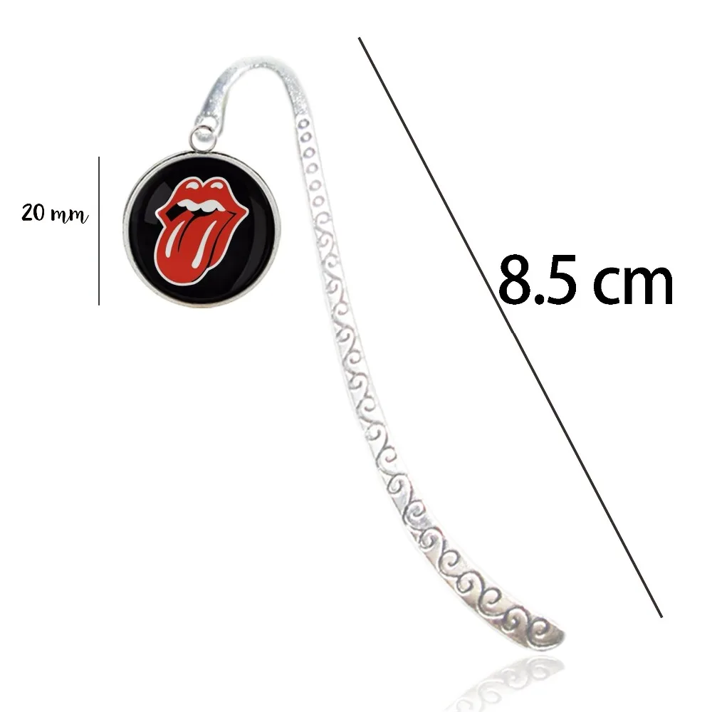 Rolling Stones закладки красный Подвеска губы панк хеви-метал Логотип рок-группы нотная тетрадь Mark Binder индексный разделитель Закладка