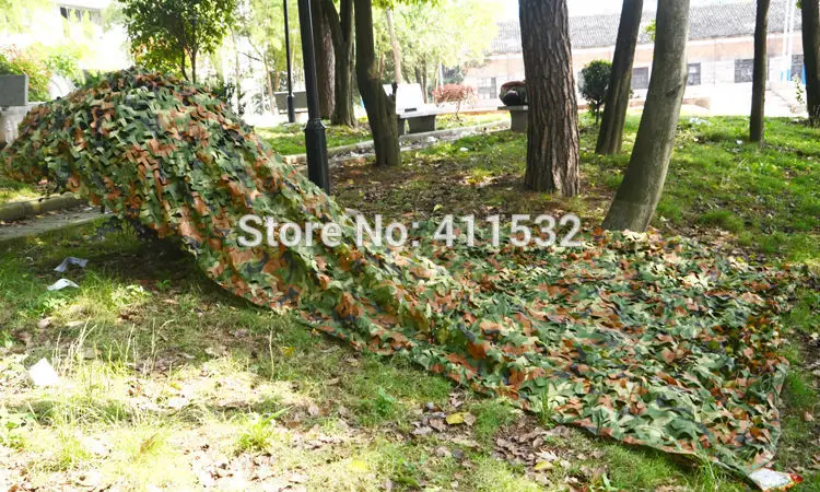 

3X4m camouflage net Woodland Leaves Camo Net For Hunting Camping Military Photography NL205