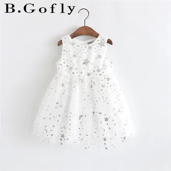 

Age 0-10 year Children Clothing Clothes Toddler Costume Kids Summer White Print Sequin Elegant Teenager Girl Princess Girl Dress