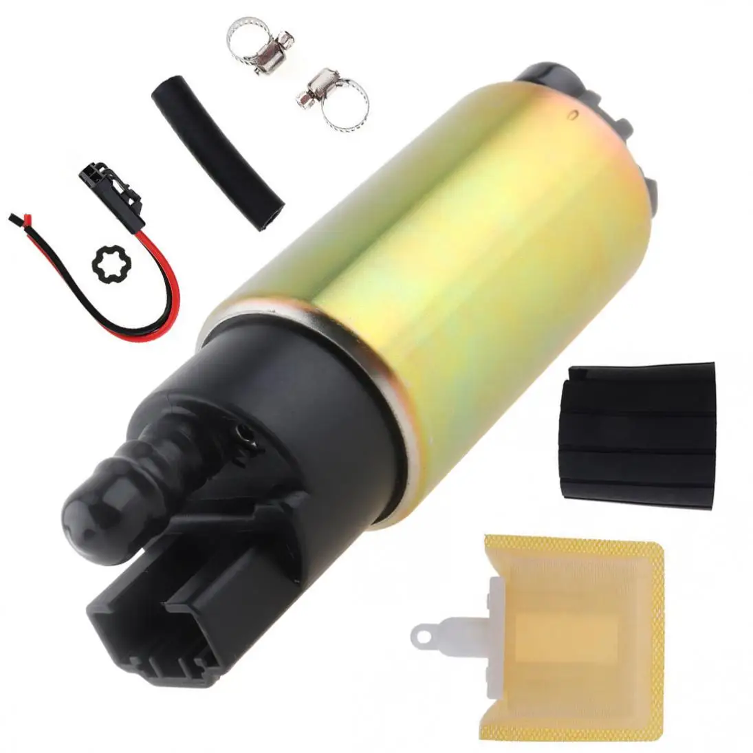 255LPH 12V Auto High Flow Electric Fuel Pump with Filter Installation