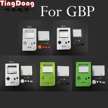 

TingDong Full Case Cover Housing Shell Replacement for Gameboy Pocket Game Console for GBP grey Shell Case with Buttons Kit