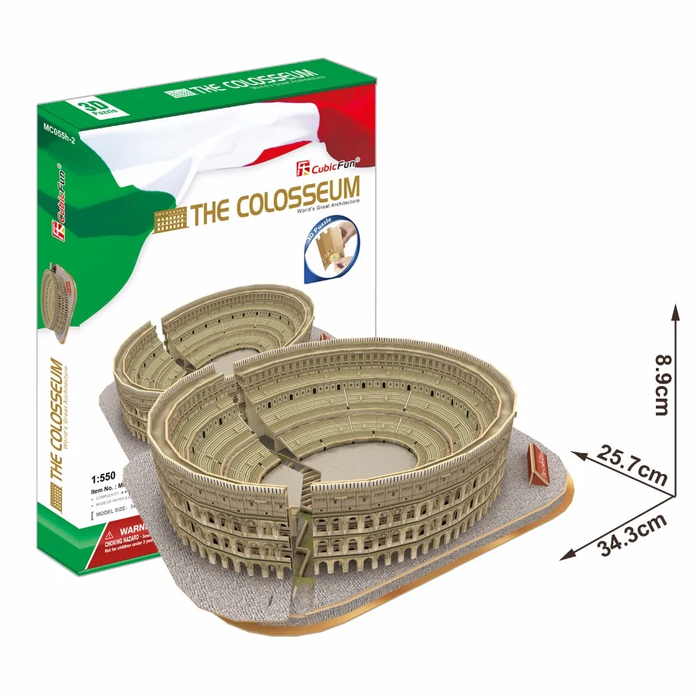 

Free Shipping 3D Wood Puzzle DIY Model Kids Toy ,Roman Colosseum 3d Building Puzzles Model