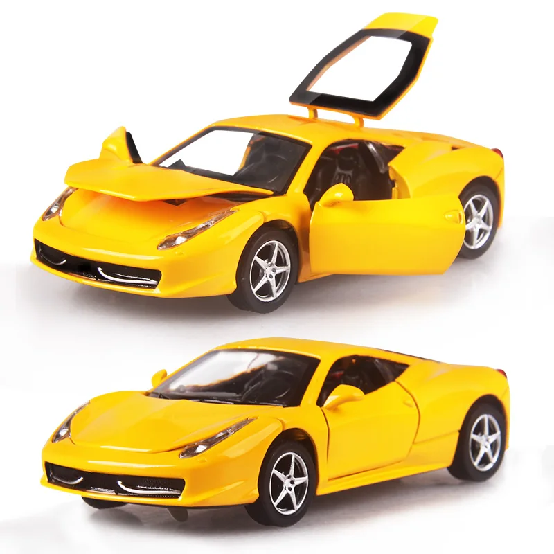Модель автомобиля из сплава в масштабе 1:32 F458 14 см 4 цвета|alloy car|pull backdiecast models |