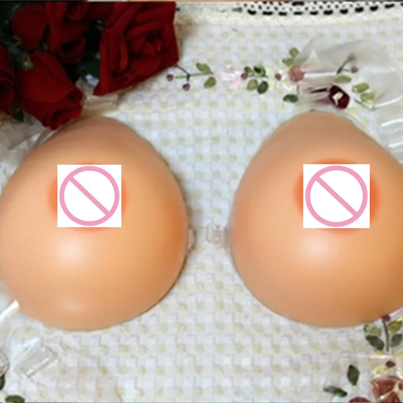 

1000g/Pair 85/38B 85/38C 90/40A Natural Fals Silicone Breast Form Increase Chest Size For Shemale Crossdresser And Transvestism