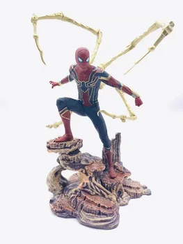 

Spider Man Peter Parker Venom Figure X MEN Iron Man Wolverine 18cm PVC Action Figure Model Collection Toy Gift