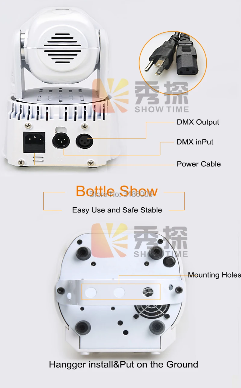 Дискотечный светодиод Перемещение головы dj light RGBW 4 в 1 led сценический эффект Применение для DJ бар клуб Дискотека дома развлекать мыть задний