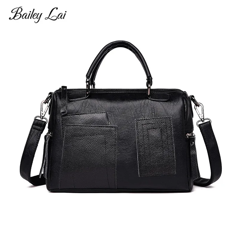 BAILEY LAI Leather Bags Women Totes Bag Handbag Ladies Fashion Simple Famous Brand Women's Shoulder Messenger Bags For Women2019 BAILEY LAI Leather Bags Women Totes Bag Handbag Ladies Fashion Simple Famous Brand Women's Shoulder Messenger Bags For Women2019