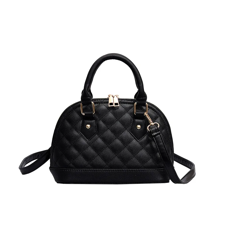

Ladies Fashion Korean Version Handbags PU Leather Rhombohedral Crossbody Bags Women Zipper Shell Shoulder Bag New Brand
