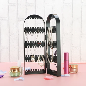 

Plastic Jewelry Organizer Stand 120-Hole Necklace Ring Earring Bracelet Display Stand Rack