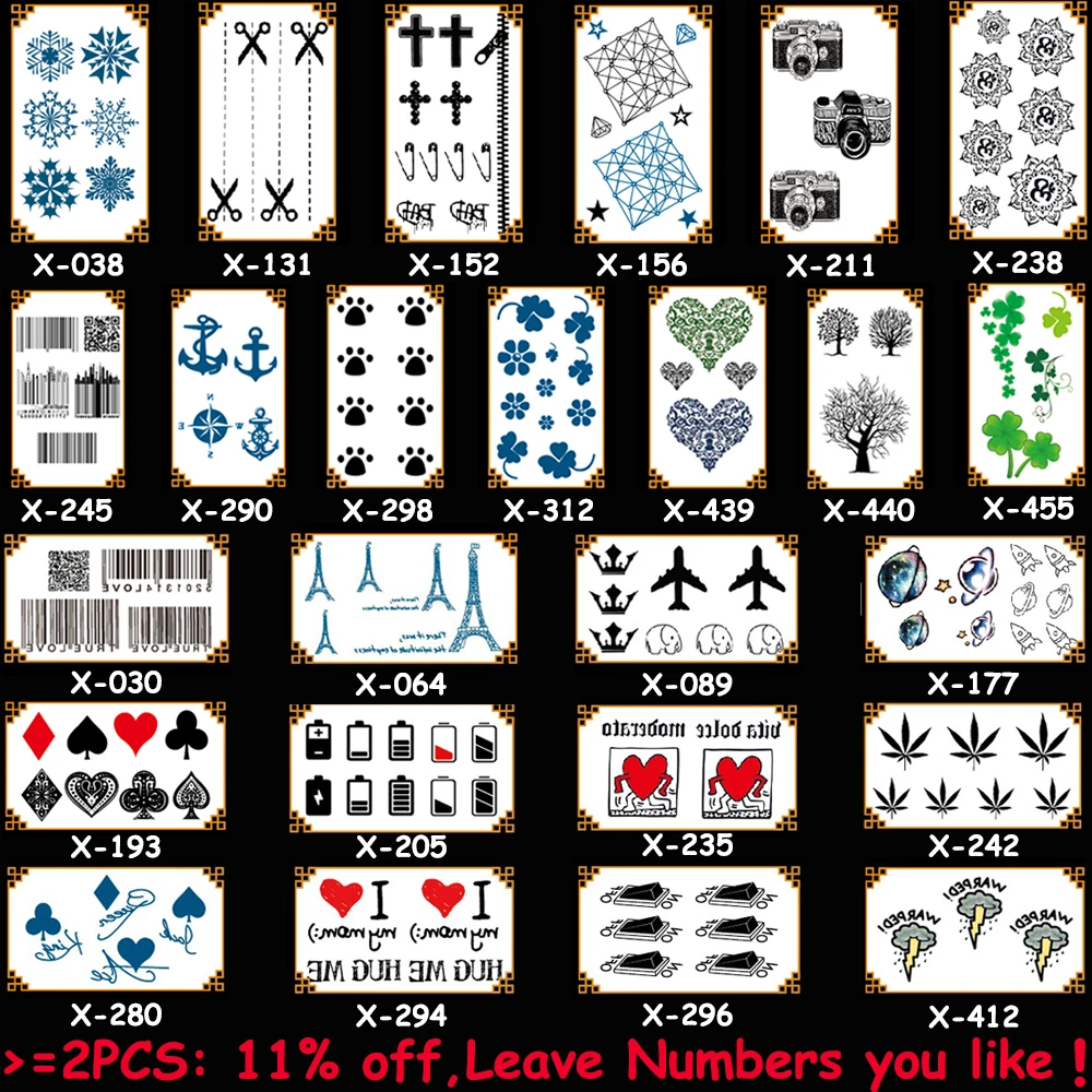 1 шт. временная водостойкая тату наклейка для тела| |