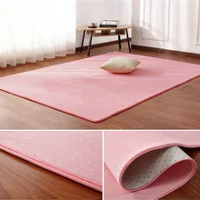 Коралловый бархатный ковер, журнальный столик для гостиной, одеяло, прикроватный коврик для спальни, коврик для передней комнаты, татами, коврик для йоги, 140 см x 200 см, Розовый ковер