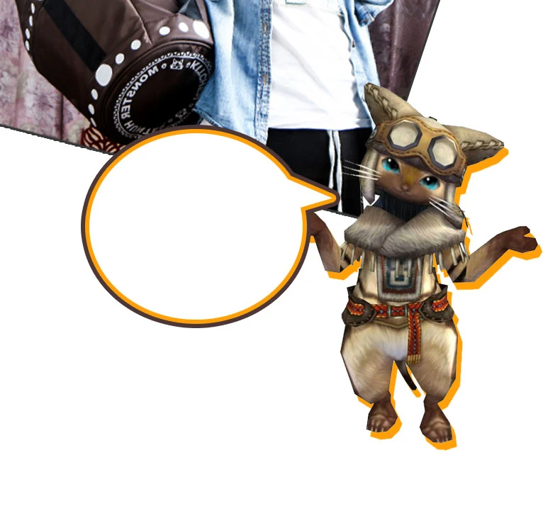 Cosplay&Ware [6]Anime Game Monster Hunter Cosplay Ailu Cat Explosion Barrel Backpack Teenager Student Nylon Zipper Drum Knapsack -Cosplay&Ware anime Shop