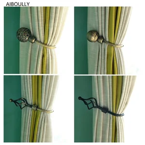 AIBOULLY 2Pcs/set Curtain Holder Window Curtain Decorative Accessories Luxury Curtain Tassel Tieback Cortina Holdbacks Holders