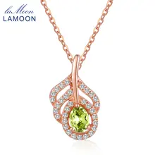 Ожерелье LAMOON из чистого серебра S925 ювелирные изделия с покрытием