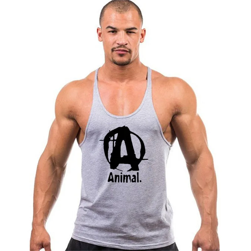 Майка старший Мужская Бодибилдинг новые летние модные брендовые мужские фитнес