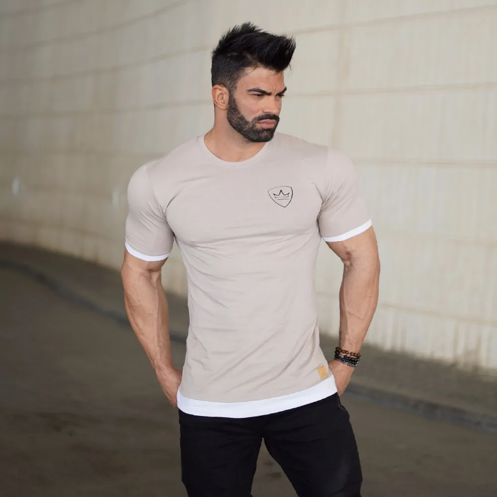 New Men/'s /"Be Legend/" Printed GYM Fitness Muscle Tee Workouts Slim Fit T-shirts