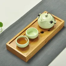 Чайный набор кунг-фу большой поднос для чая, натуральный бамбук Традиционная китайская культура церемония инструменты чайный набор