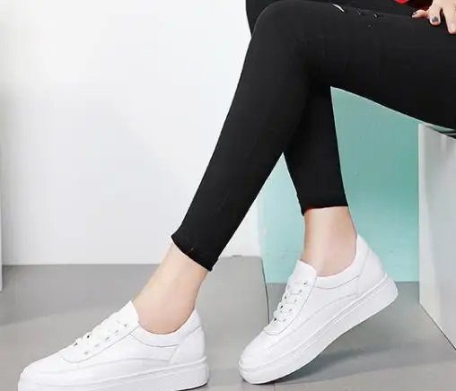 

2018 autumn new shallow mouth breathable casual tie flat student shoes