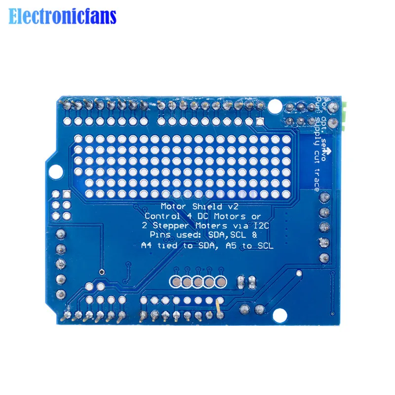 Стандартный IIC IEC TB6612 Mosfet шаговый двигатель PCA9685 ШИМ сервопривод щит V2 для Arduino робот ШИМ Uno Mega R3 Замена L293D