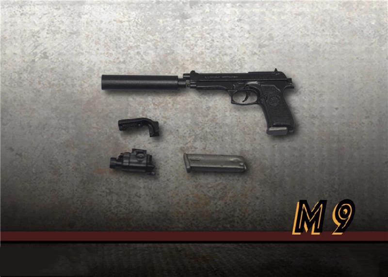 ZY2009C 1/6 Scale Pistol Weapon SILVER Gun M500 Magnum 12'' Figure hot toy ❶USA❶ 