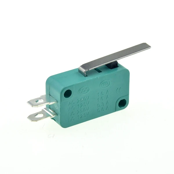 28mm Lever Микро-концевые выключатели 16A 250V 125V SPST 4,8 мм Ширина 2 шпильки нормально открытый 16 мм УФ-фильтр 52 мм с Arc Roller Lever сенсорный переключатель микропереключатель - Цвет: 28mm Lever