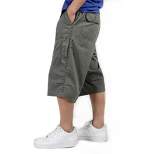 Летние мужские мешковатые с несколькими карманами военные на молнии Карго короткие популярные мужские Свободные повседневные армейские зеленые шорты мужские тактические шорты плюс размер