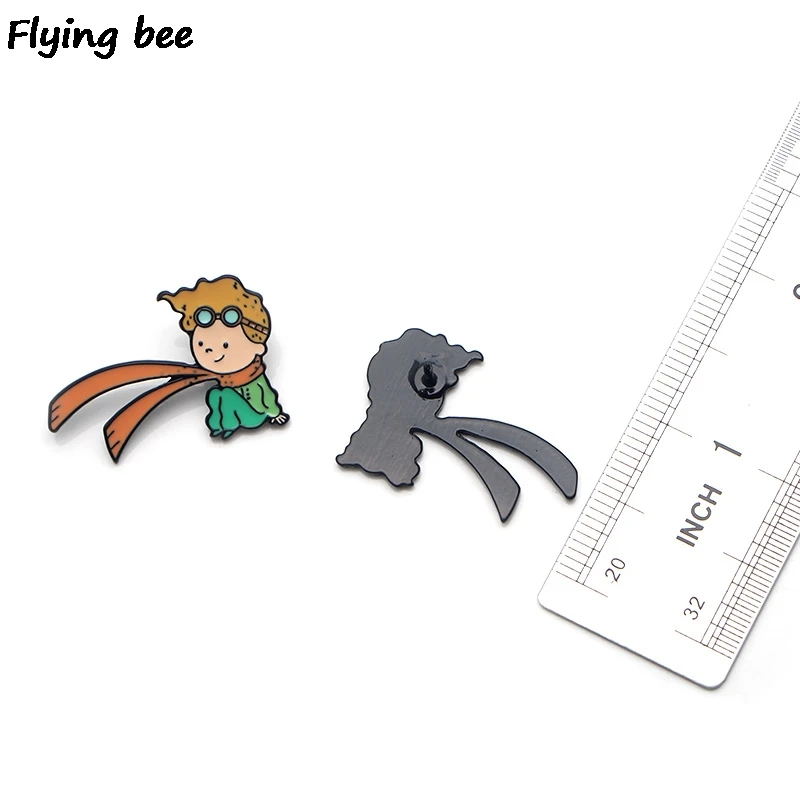 Flyingbee Le Petit Prince Эмаль Булавка для одежды сумки значок для рюкзака забавная Милая брошь рубашка нагрудные булавки X0226