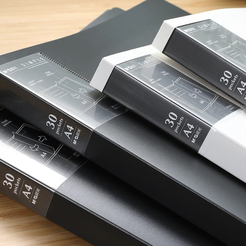 

PP Plastic A4 Display Book File Folder music paper Storage document organizer 30 / 40 pockets 30.8*23.3cm