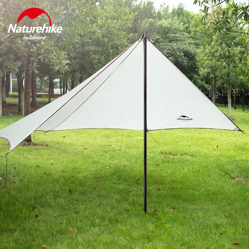 Barraca de Acampamento ao ar Naturehike Accessorie Pólos Tenda Portátil Liga Alumínio Sol Abrigo Dobrável Pólo Barraca Livre