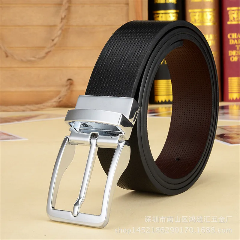 

2017 New fashion designer men's belts high quality cow genuine leather vintage pin buckles ceinture bussiness Male straps luxury