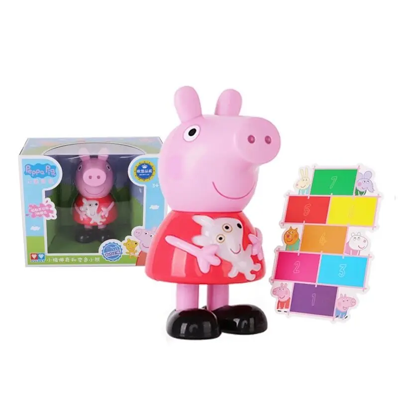 

Genuine PEPPA PIG 2018 color changeable Teddy bear kids toy Doll with sound children's Birthday gift Hot -- Original box