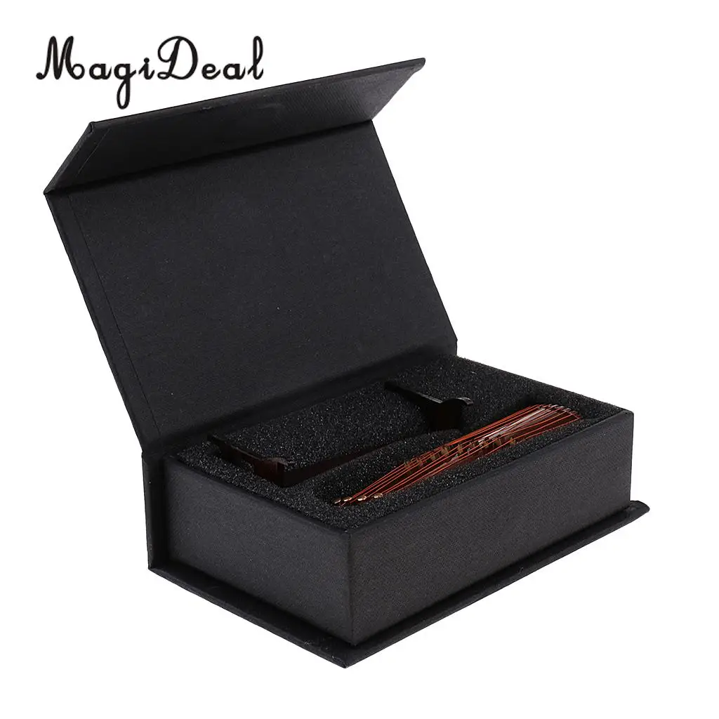 MagiDeal 1/6 Scale Realistic Zither Model Wood Military Soldier for 12 Inch Action Figure Playing Music Instrument Toys