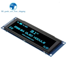 TZT-pantalla OLED Real, módulo LCD gráfico de 3,12 pulgadas, 256x64, 25664 puntos, pantalla LCM, controlador SSD1322, compatible con SPI