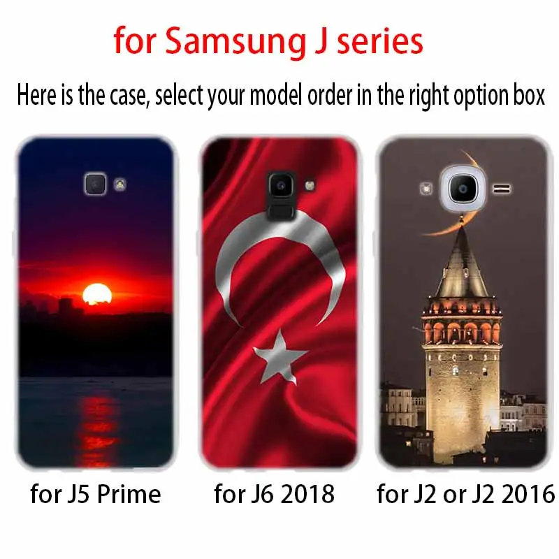 Мягкий чехол для телефона Samsung Galaxy J6 J8 J3 J5 J7 J4 Plus 2018 2016 2017 EU Prime Pro Ace j610 флаг Турция