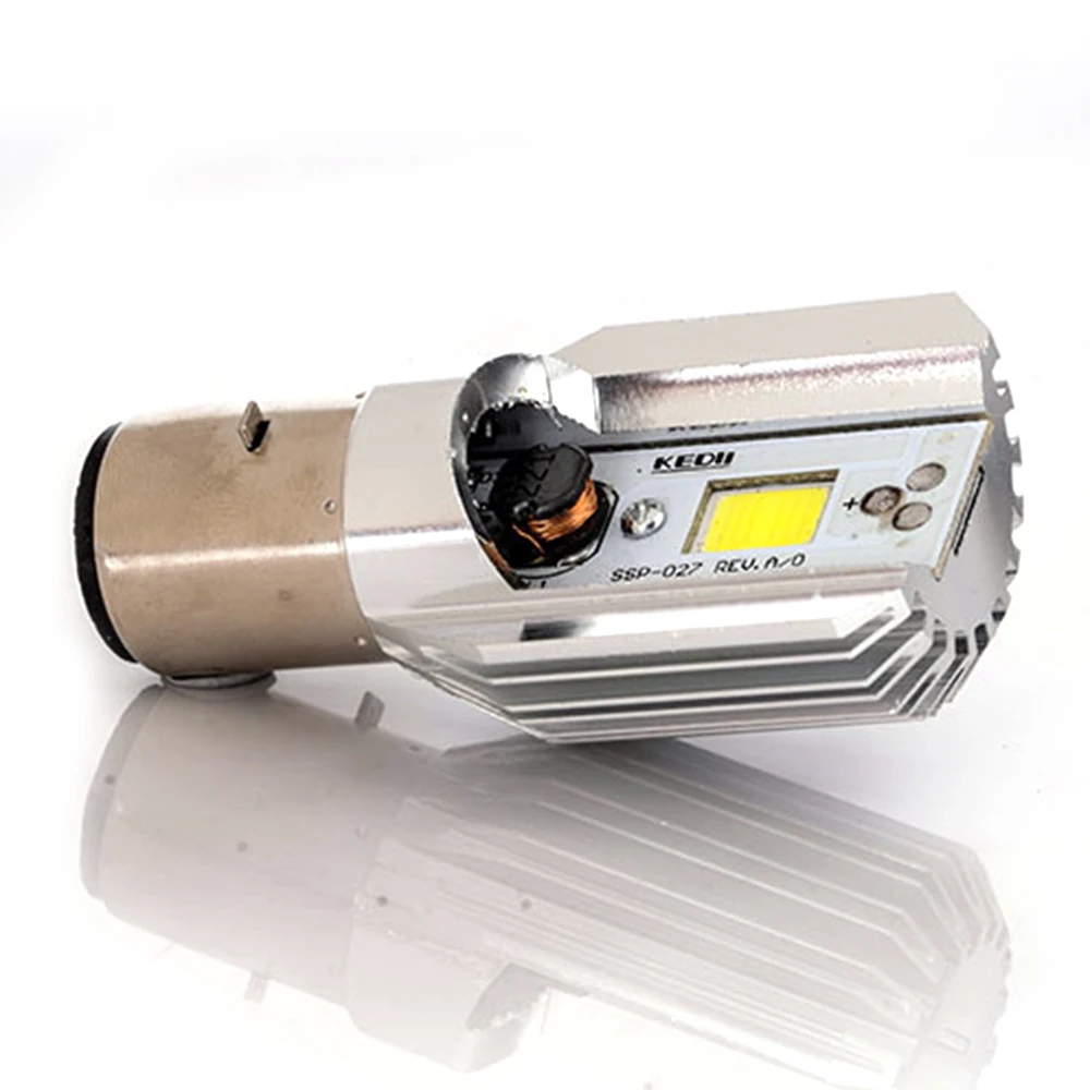 H6 BA20D DC 8V 80V 8W 6500K COB светодиодный головной фонарь для мотоцикла Hi/Lo белый